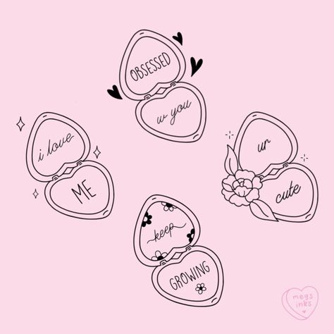 Heart Mirror Tattoo, Coquette Stuff, Mirror Drawing, Mirror Tattoo, Mirror Tattoos, Procreate Ideas, Mirror Drawings, Flash Designs, Tattoo Instagram