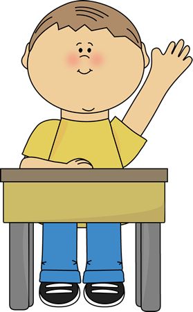 raise hand Clip Art | Raising Hand Clip Art Image - boy sitting at a school desk and raising ... Clip Art School Kids, Teacher And Student Relationship, Math Clipart, Theme Preschool, Classroom Clipart, Nursery Teacher, Teachers Classroom, School Images, Teacher Clipart