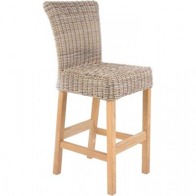 Sag Harbor Armless Bar Chair Wicker Bar Stools, Elegant Outdoor Furniture, Patio Bar Stools, Woven Furniture, Chair Seat Cushion, Outdoor Bar Stools, Bar Chair, Teak Outdoor, Sag Harbor