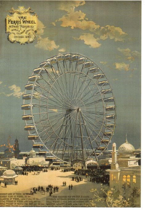 https://flic.kr/p/2jRts5X | Postcrossing US-7048470 | Postcard with a lithograph of a Ferris Wheel from Chicago's World Columbian Exposition of 1893. I bought this card when our family visited Chicago in 2018. Sent to a Postcrossing member in the United States. Chicago Worlds Fair 1893, Worlds Fair 1893, Columbian Exposition 1893, Chicago Worlds Fair, World's Columbian Exposition, Chicago History Museum, Ferris Wheels, World Fair, Wheel Art