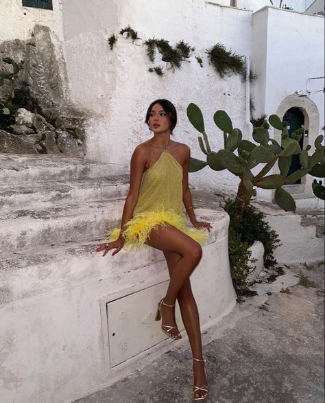 Limoncello Spritz, Ibiza Dress, Ibiza Outfits, European Summer Outfits, Summer Trends Outfits, August 11, Party Outfits, Guest Outfit, Colourful Outfits