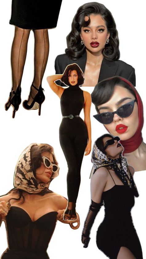 Italian Mafia Women, Venus Fashion, Vintage Hollywood Glamour, Mob Wife, Dark Feminine Aesthetic, Feminine Aesthetic, Themed Outfits, Curvy Outfits, Vintage Hollywood