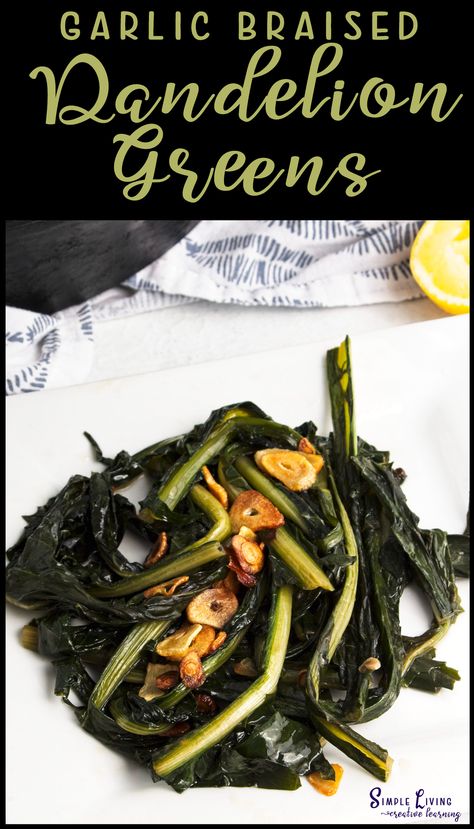 If you haven’t tried dandelion greens as yet, then this is a great recipe for your first taste.   https://simplelivingcreativelearning.com/garlic-braised-dandelion-greens/ How To Eat Dandelion Greens, Dandelion Greens Recipe, Dandelion Greens Recipes, Salt Making, Dandelion Greens, Baking Crafts, Dandelion Leaves, Dandelion Root, Garlic Fries