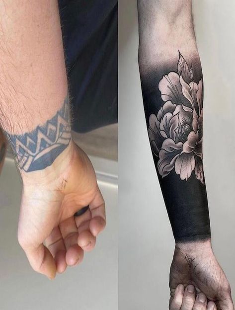 Inner Forearm Tattoo Cover Up, Large Wrist Tattoos For Women, Cover Up Forearm Tattoos, Cover Up Tattoos For Women Before And After, Tattoo Cover Up Before And After, Mandala Cover Up Tattoo, Cover Up Tattoos Before And After, Coverup Ideas, Forearm Cover Up Tattoos