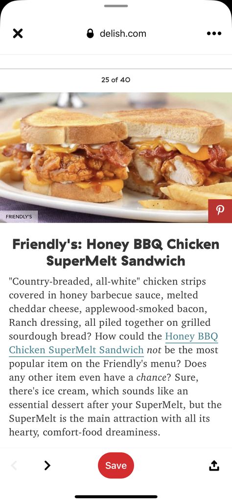 Chicken Tender Melt Sandwich, Friendly's Honey Bbq Chicken Melt, Bbq Chicken Melt, Chicken Melt Recipe, Batter For Chicken Tenders, Chicken Melt, Honey Barbecue Sauce, Chicken Melts, Honey Bbq Chicken