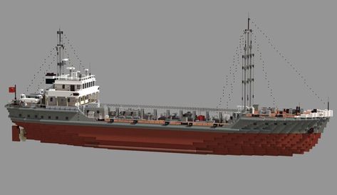 Minecraft Tugboat, Minecraft Cargo Ship, Minecraft Oil Rig, Minecraft Modern Building, Minecraft Ship, Minecraft Vehicles, Destroyer Ship, Minecraft Create, Tanker Ship