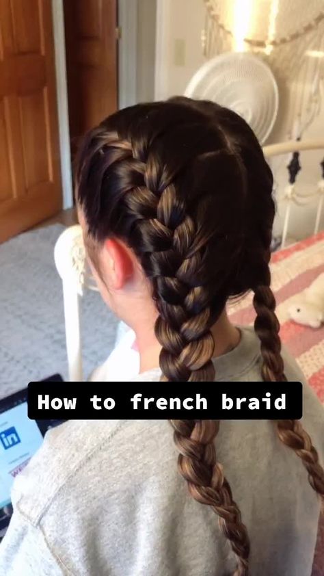 How To Do Inside Out French Braid, How To French Braid Other Peoples Hair, How To French Braid On Someone Else, How To Do A French Braid For Beginners, How Yo French Braid Hair, How To Do Easy French Braid, Hot To Braid Your Own Hair, How To French Braid For Beginners, Types Of French Braids