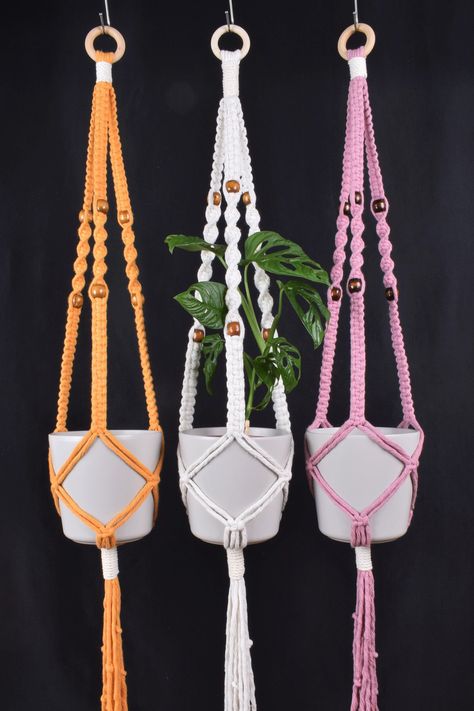 Macrame Tutorials Home Kitchen Macrame Wall Art Home Decorating Ideas Macrame Plant Holder Macrame Keychain Home Decor Aesthetics Home Interior Design Home Nails Macrame Decor Macrame Wall Hanging Home Decor Ideas Bedroom Home Decor Living Room Home Decorating Macrame Art Home Bathroom Home Wallpaper Home Garden Macrame Pattern Macrame Plants Home Decor Bedroom Home Decor Wallpaper Home Decoration Home Aesthetic Home Decor Kitchen Home Decor Home Design Ideas Macrame Decor Kitchen Macrame, Beaded Plant Hanger, Plant Holder Macrame, Basic Knots, Wall Hanging Decorations, Vertical Wall Planters, Plant Hanger Macrame, Free Macrame Patterns, Macrame Hanging Planter