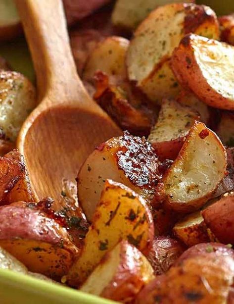 Original Ranch Roasted Potatoes Recipe | Hidden Valley® Ranch Ranch Roasted Potatoes, Hidden Valley Ranch Recipes, Hidden Valley Recipes, Baked Ranch Chicken, Ranch Chicken Recipes, Ranch Dressing Recipe, Roasted Potato Recipes, Hidden Valley Ranch, Ranch Seasoning Mix