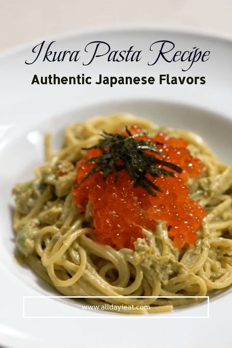 Discover the No. 1 Delicious Ikura Pasta, a Japanese-style delight with salmon roe and avocado. Savor the unique flavors of this delightful dish. Salmon Roe Recipes, Roe Recipes, Easy Japanese Recipes, Salmon Eggs, Avocado Pasta, Salmon Roe, Avocado Sauce, Salmon Pasta, Japanese Recipes