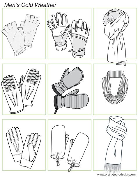 Accessories Sketches, Gloves Drawing, Fashion Sketches Men, Adobe Illustrator Cs6, Glove Pattern, Illustrator Template, Accessory Design, Free Brushes, Technical Drawings