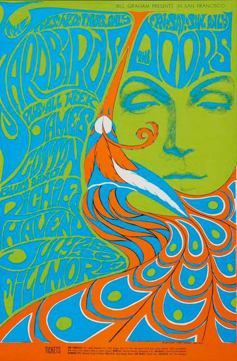 The Psychedelic Poster Craze of the 1960s | The Saturday Evening Post Fillmore Poster, 1960s Posters, 60s Art, Iconic Poster, Black Light Posters, Trippy Art, Band Posters, Concert Posters, The 1960s