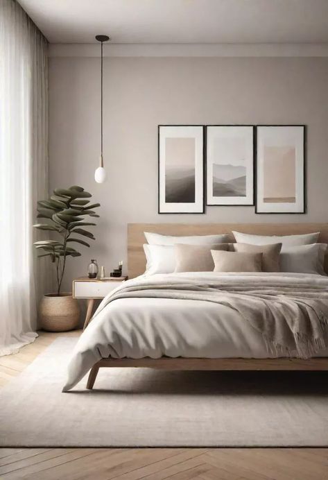 Bedroom Inspirations Men, Nyc Bedroom, Interior Palette, Neutral Bedroom Design, 2024 Bedroom, Minimalist Bedroom Decor, Neutral Bedrooms, Designing Ideas, Minimalist Bedroom Design