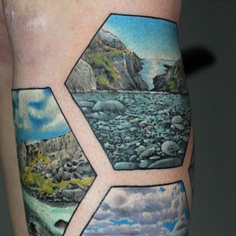 Ericksen Linn on Instagram: "National parks! Photos by client @ash_hall6" Olympic National Park Tattoo, Glacier National Park Tattoo Ideas, National Park Service Tattoo, National Park Tattoo Sleeve, Zion National Park Tattoo, National Park Tattoos, National Parks Tattoo, National Park Tattoo Ideas, National Park Tattoo