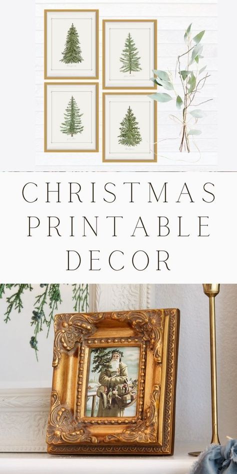 Cricut Canvas Projects Christmas, Free Printable Holiday Wall Art, Vintage Christmas Cards Printable, Free Printable Vintage Christmas Pictures, Christmas Decor Picture Frames, Christmas Prints Vintage, Christmas Prints Free Wall Art, Free Vintage Christmas Printables Public Domain, Free Vintage Christmas Images Printables