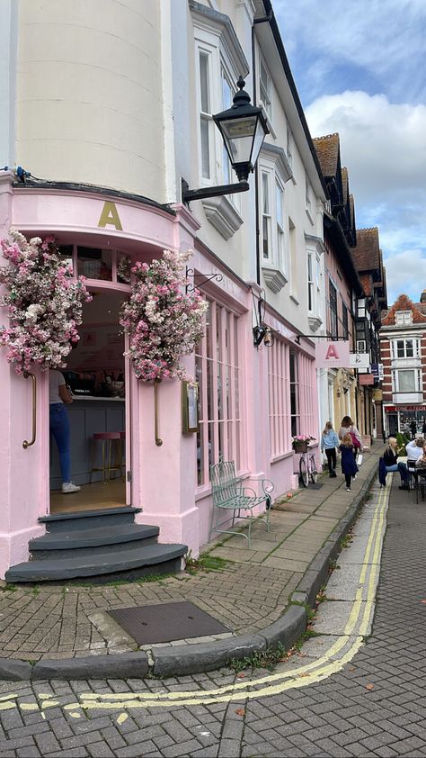 📍Winchester, England Winchester England, Pink Cafe, Winchester, England, Cafe, Road, Pink, Pins