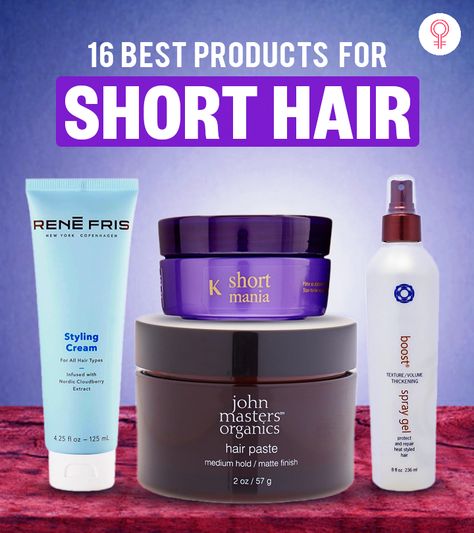 Styling Products For Short Hair, Products For Short Hair, Fine Flat Hair, Short Relaxed Hairstyles, Hair Paste, Short Spiky Hairstyles, Scrub Corpo, Hair Style Korea, How To Curl Short Hair