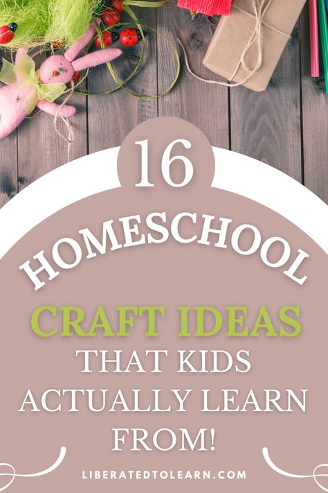 16 homeschool craft ideas that kids actually learn from Homeschool Craft Ideas, Homeschool Crafts, Make Learning Fun, Homeschool Art, Craft Activities For Kids, Preschool Crafts, Fun Learning, Kids Learning, Unique Art