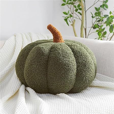 Lovely 3D simulated pumpkin pillow, super soft striped stretch fleece fabric, Q-elastic soft, comfortable and breathable. Built-in full of rich and fluffy PP cotton. Pumpkin Pillow, Fun Pumpkins, Creative Pumpkins, Funny Pumpkins, Pumpkin Pillows, Green Pumpkin, Green Throw Pillows, Style Japonais, Cute Pillows