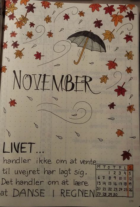 Bullet journal november forside Journal November Ideas, November Journal Page, November Bullet Journal Calendar, November Journal Cover, Journal November Cover, Journal Ideas November, Bullet Journal Ideas November, November Bullet Journal Theme, Bullet Journal November Cover