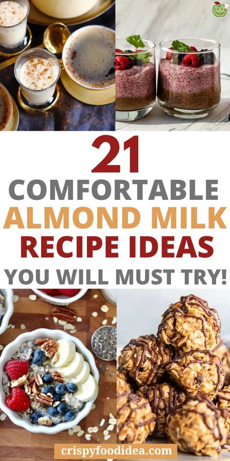 These easy almond milk recipes are best for meal prep and for breakfast or snacks. Vanilla Almond Milk Recipes, Silk Almond Milk, Almond Pancakes, Flourless Brownies, Almond Milk Recipes, Strawberry Lime, Bowl Of Cereal, Vanilla Milk, Vanilla Almond Milk