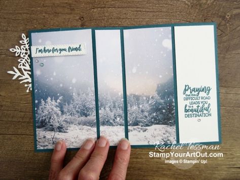 Pretty Scenery, Card Folds, Fun Folds, Homemade Christmas Cards, Multiple Images, Designer Paper, Fold Cards, Fancy Fold Cards, Su Cards