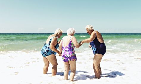 Three old ladies laughing on beach in the surf Tadao Cern, Social Photography, Photography Genres, Scene Image, Friends Laughing, Close Up Portraits, On Beach, Photo Story, Candid Photography