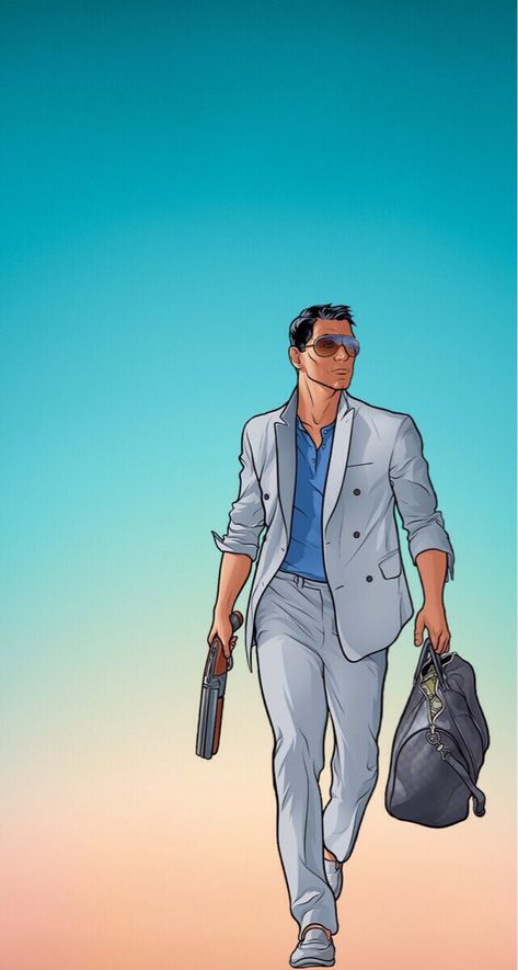 Archer Tv Show, Archer Fx, Grand Theft Auto Artwork, Fan Art Wallpaper, Sterling Archer, Idle Game, Feature Wallpaper, Danger Zone, Most Beautiful Wallpaper