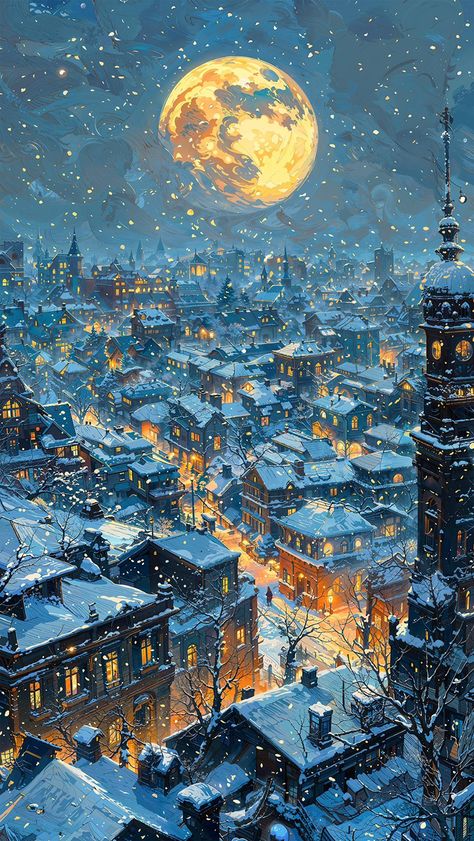 Dreamy Artwork, Winter Wallpaper, Winter Scenery, Cool Wallpapers Art, Wallpapers Iphone, Fantasy Art Landscapes, 판타지 아트, Pretty Wallpapers Backgrounds, Dreamy Art