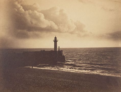 Lighthouse and Jetty, Le Havre (Getty Museum) Gustave Le Gray, Toledo Museum Of Art, Gray Photography, Getty Villa, Dallas Museum Of Art, Getty Museum, History Of Photography, Northwest Coast, Museum Collection