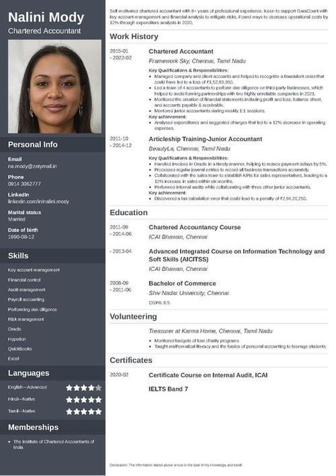 Resume Format For Experienced, Accountant Cv, Accountant Resume, Payroll Accounting, Write A Resume, Resume Profile, Best Resume Format, Resume Summary, Internal Audit