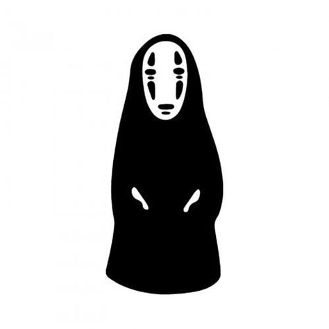 No Face Art, No Face Tattoo, Studio Ghibli Fanart, Ghibli Tattoo, Ghibli Artwork, Studio Ghibli Art, Ghibli Art, No Face, Anime Tattoos