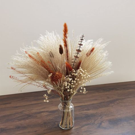 PRICES MAY VARY. A cute bouquet of dried flowers, to for so many different occasions,wedding,party,Birthday, mother's day, gifts, etc.Provide customized services! Bouquet size :17 inches long and 14-16 inches wide Vase Dimensions: 5.5" H, 3.5" W, Diameter: 2" Due to the nature of dried and preserved flowers please take extra care in handling. Some of the flowers are extremely fragile and delicate and shedding can easily occur. Something that is hard to avoid with dried stems,Our products will ar Desert Flower Centerpieces, Dried Hydrangeas Centerpiece, Wedding Terracotta, Cute Bouquet, Wide Vase, Bouquet Centerpiece, Centerpiece Flower, Dried Flowers Bouquet, Hydrangea Centerpiece