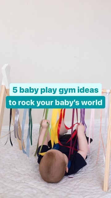 Casey Patch • Play Ideas & Printables on Instagram: "Looking for ways to change up your baby play time? Why not try changing the items you hang from your baby play gym! Some of our favourites include: 👉🏻 Coloured ribbons 👉🏻 Christmas bells 👉🏻 Shower sponges 👉🏻 Play silks 👉🏻 Fresh leaves from the garden Know someone that might like these simple baby play ideas? Tag them below!!" Play Gym Diy, Baby Gym Diy, Diy Baby Play Gym, Diy Baby Play Mat, Baby Play Ideas, Diy Baby Gym, Play Silks, Grandkids Room, Baby Play Gym