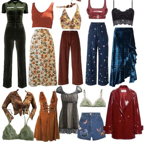 What To Wear To A Greta Van Fleet Concert, Gvf Outfit Ideas, 70s Vintage Aesthetic Outfit, Spring 70s Fashion, 70s Outfit Inspiration Summer, Retro Hippy Outfits, 70s Inspo Outfits Disco, Vintage Outfit Moodboard, Starcatcher Greta Van Fleet Outfit Ideas