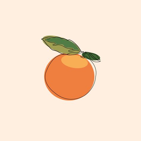 Simple Orange Drawing, Mandarin Orange Tattoo, Orange Tattoo Fruit Minimal, Orange Aesthetic Drawing, Orange Drawing Aesthetic, Mandarin Drawing, Orange Drawing Simple, Cute Orange Drawing, Mandarin Aesthetic