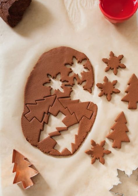 How To Make Cinnamon Dough Ornaments | Kitchn Cinnamon Dough Ornaments, Cinnamon Salt Dough, Cinnamon Dough, Snowflake Gingerbread, Dough Christmas Ornaments, Salt Dough Christmas, Salt Dough Christmas Ornaments, Afternoon Crafts, Three Ingredient Recipes