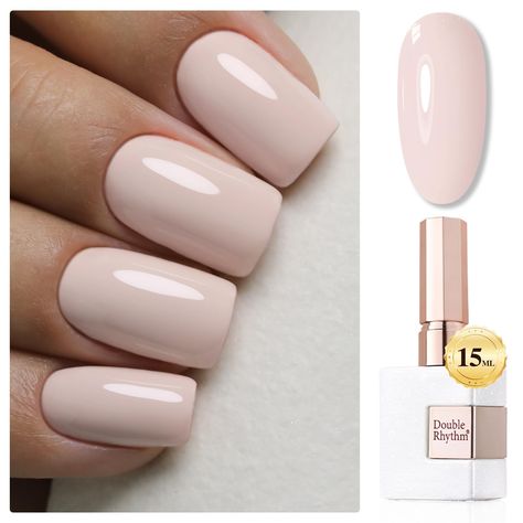 PRICES MAY VARY. All Season GEL POLISH: 1 pc 15ml gel polish for all season with pearl white bottle, need to be cured under UV or LED Lamp for 60-138s. Must apply with Base Gel and Top Coat. Please shake the bottle or warm it with hot water before use, to acheive a better effect. HIGH DURABILITY: Easy to apply even for the beginner, effect last long for 46 days and bring you high gloss shine under proper application. It is an ESSENTIAL for every nail art lover! HEALTHY FORMULA: 27 toxin free ing Gel Nails Pale Pink, Neutral Mauve Nails, Top Fall Nail Colors 2024, Peaches And Cream Nails, Nail Color For Fall 2024, Light Fall Nails, Nude Dip Nails, Peach Colored Nails, Cream Nail Polish