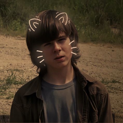 Carl And Daryl, Twd Carl Grimes, Twd Carl, Carl The Walking Dead, Carl Twd, Second Coming Of Christ, Pfp Cat, I Fall To Pieces, Twd Cast