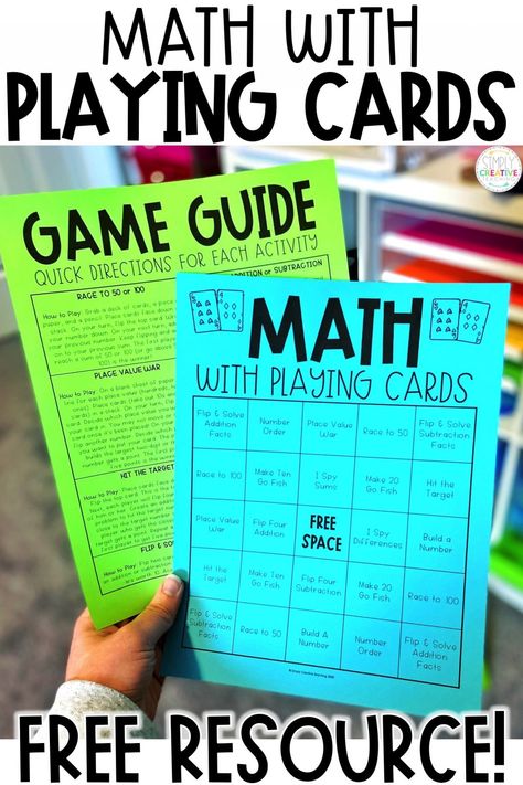 Easy Math Games 2nd Grade, Place Value Games 2nd Grade, Math Stackers, Math College, Math Card Games, Free Math Games, Play Math, Comparing Numbers, Deck Of Playing Cards