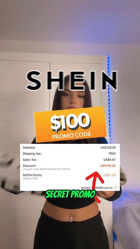 🤩 SHEIN NEW $100 OFF COUPON CODE/ WORKS IN 2024 Shein Coupon Codes 2024, Shein Reviews Funny, Shein Hacks, Shein Fall Outfits, Free Shein, Online Shopping Hacks, Shein Codes, Shein Review, Cheap Stores