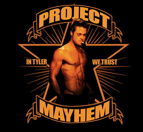 Project Mayhem has certain rules, ya know! Project Mayhem, 1990s Films, Movie Artwork, Tyler Durden, Rat Pack, Nerd Life, Movie Art, Brad Pitt, Just Love