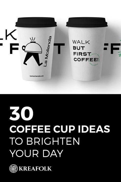 Check this collection of remarkable coffee cup ideas that will help you get inspired to create even more beautiful designs for your cafe business! Takeaway Coffee Cup Design, Coffee Cup Ideas, Cafe Logos, Coffee Cup Designs, Paper Cup Design, Cafe Business, To Go Coffee Cups, Coffee Shop Branding, Coffee Shop Business