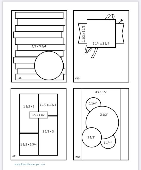 Card Layouts Templates With Measurements, Greeting Card Sketches, Card Making Ideas For Beginners, Stamping Techniques Card Tutorials, Birthday Candle Card, Card Design Handmade, Card Making Designs, Card Sketches Templates, Card Making Templates