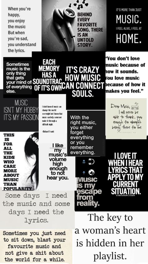 Music is way more than just something to feel the silence it’s way to bring memories back or to escape reality it’s your choice My Escape, Escape From Reality, Music Is My Escape, Escape Reality, Music Is, Feelings, Bring It On, Music