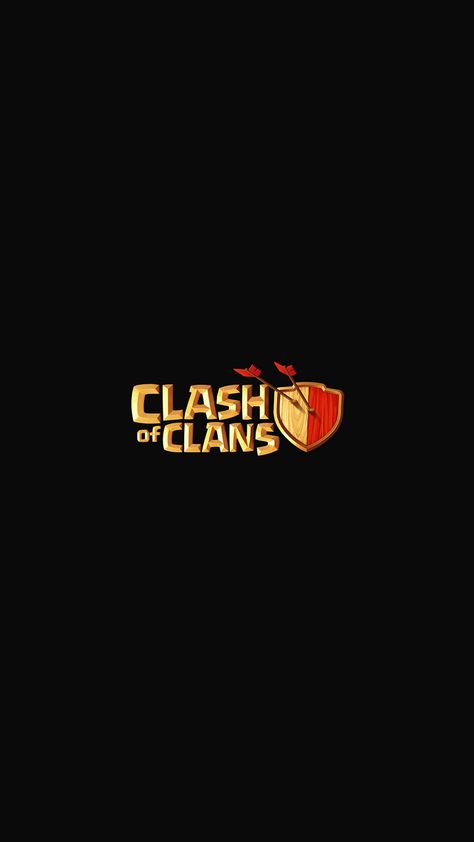 Clash Of Clans Logo Art Dark Game #iPhone #6 #plus #wallpaper Wallpaper Coc, Clash Of Clans Logo, Clas Of Clan, Coc Clash Of Clans, Clash Of Clans Game, Clash Of Clans Hack, Clash Of Clans Free, Clash Of Clans Gems, Black Background Wallpaper