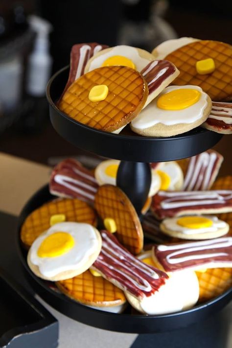 This Little Girl Had a Waffle House-Themed Birthday Party, and OMG, Pass the Syrup Waffle House Party Theme, Waffle House Themed Birthday Party, Waffle Themed Party, Brunch 1st Birthday Party, Waffle House Party, Waffle House Themed Party, Waffle House Birthday Party, Breakfast Themed First Birthday, Waffle Themed Birthday Party