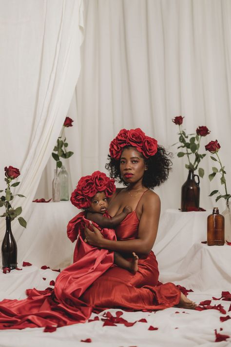 Red Black Photoshoot, Mothers Day Poses, Red Maternity Photoshoot, Valentine Day Photoshoot Black Women, Mother’s Day Photoshoot Ideas, Valentines Day Shoot Black Women, Mother’s Day Photoshoot, Valentine Day Photoshoot, Vday Photos