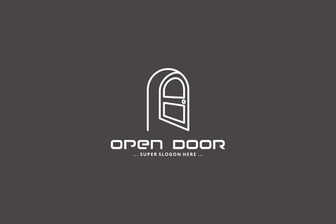 Open Door Logo by graphix_shiv on Envato Elements Portal Logo, Hello Wallpaper, Door Logo, Stylish Logo, Arched Doors, Coffee Logo, Retail Logo, Home Luxury, Open Door