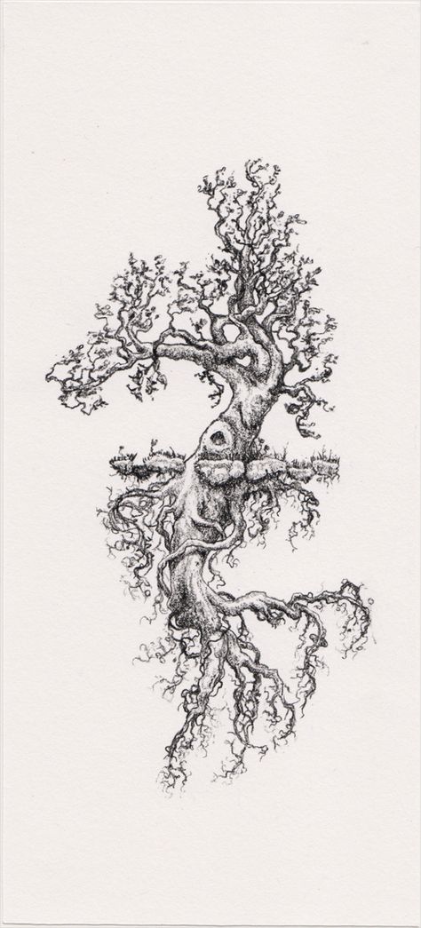 tree Arlo Tattoo, Kodama Tattoo, Harlem Shake, Nature Tattoos, Tree Tattoo, Skin Art, Thigh Tattoo, Life Tattoos, Tree Art